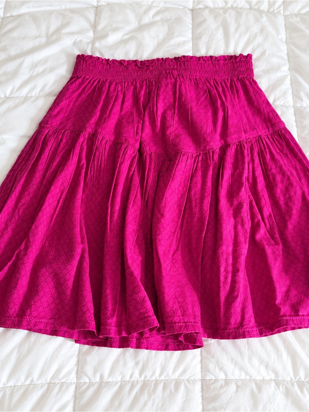 Epic Threads Girls XL 18-20 Cranberry Rose Tiered Skirt Elastic Waist NWT